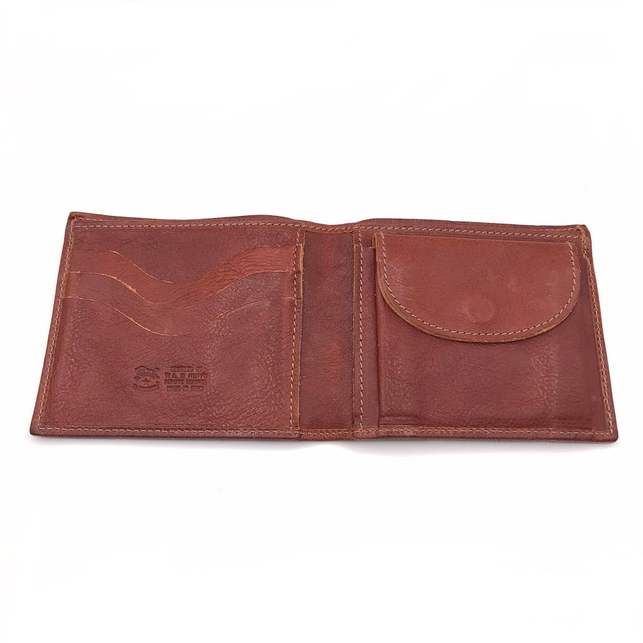 IL BISONTE | イルビゾンテ BI FOLD WALLET CLASSIC レザー 二つ折り財布 SBW007 ブラウン【倉吉店】