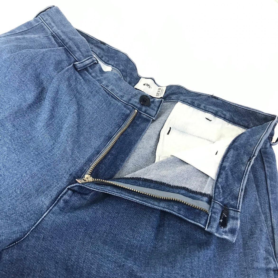 W)TAPS | ダブルタップス 22SS TROUSERS COTTON DENIM デニムパンツ 221WVDT-PTM04 ブルー サイズ：4【倉吉店】