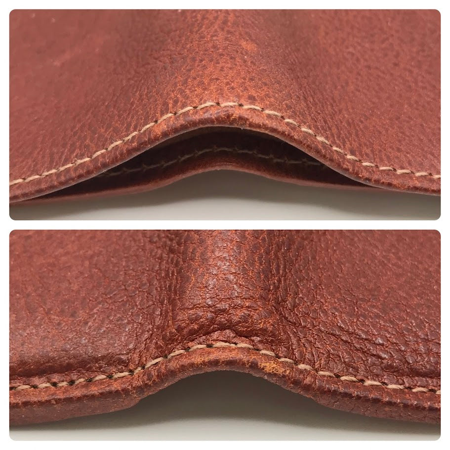 IL BISONTE | イルビゾンテ BI FOLD WALLET CLASSIC レザー 二つ折り財布 SBW007 ブラウン【倉吉店】