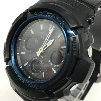 G-SHOCK | ジーショック アナデジ電波ソーラー 腕時計 AWG-M100A ブラック【倉吉店】