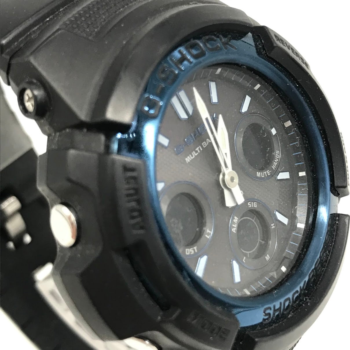 G-SHOCK | ジーショック アナデジ電波ソーラー 腕時計 AWG-M100A ブラック【倉吉店】