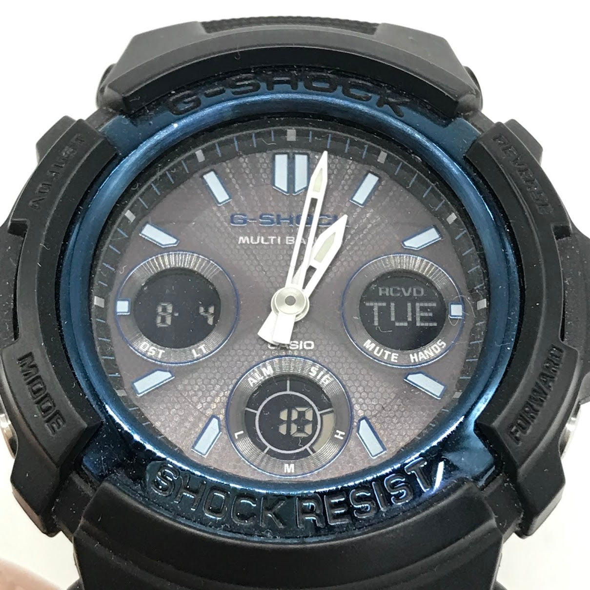 G-SHOCK | ジーショック アナデジ電波ソーラー 腕時計 AWG-M100A ブラック【倉吉店】