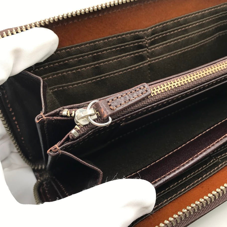 Lee | リー ラウンドファスナー長財布 長財布 ブラウン【倉吉店】
