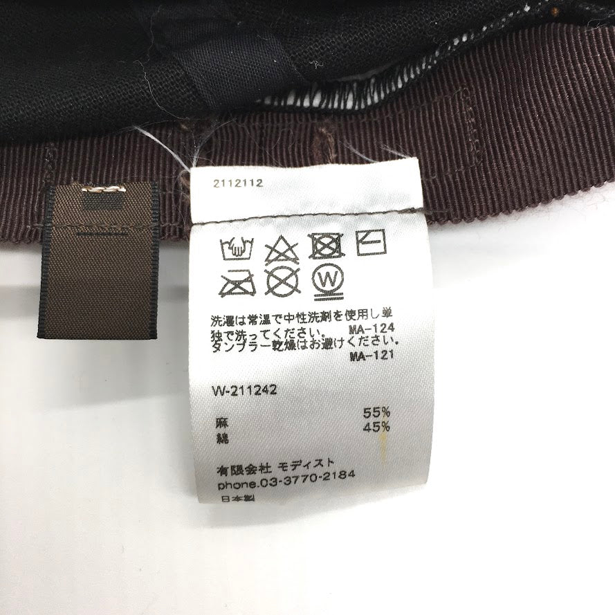 KIJIMA TAKAYUKI | キジマタカユキ キャップ W-211242 ブラック サイズ：1【倉吉店】【代金引換不可・日時指定不可】【ポスト投函】
