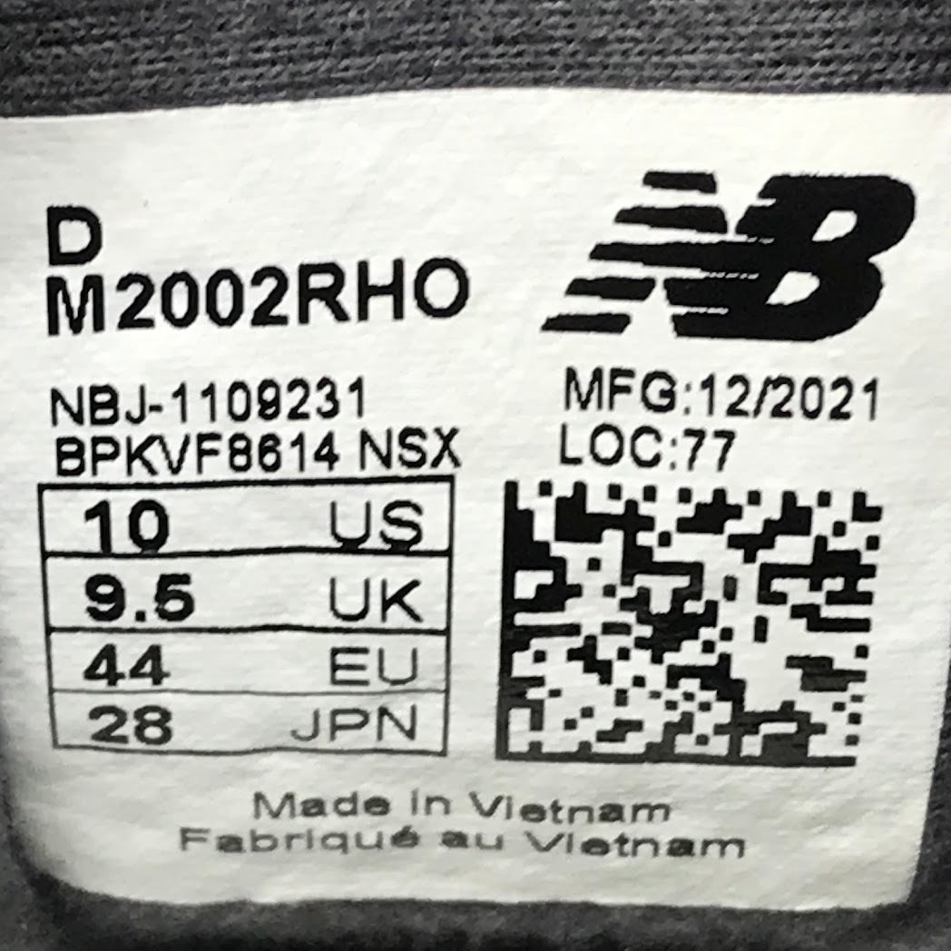 NEW BALANCE | ニューバランス 'PHANTOM' スニーカー M2002RHO ダークグレー 28cm【倉吉店】