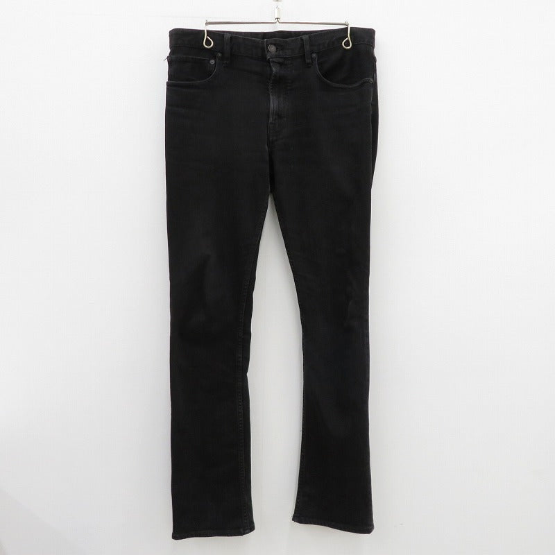 MINEDENIM | マインデニム S.Slim Flare STR 5pocket OWS デニムパンツ FPKH112BL-99-332-2 ブラック【瀬戸大橋店】