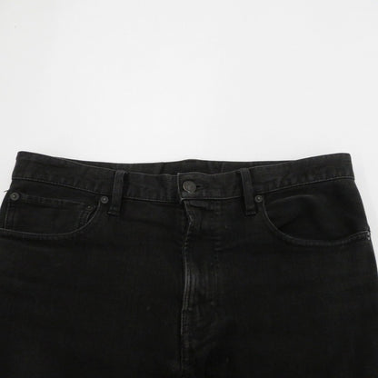 MINEDENIM | マインデニム S.Slim Flare STR 5pocket OWS デニムパンツ FPKH112BL-99-332-2 ブラック【瀬戸大橋店】