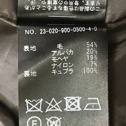 IENA | イエナ ループツイードコクーンコート ノーカラージャケット 23-020-900-0500-4-0 ブラック サイズ：38【倉吉店】