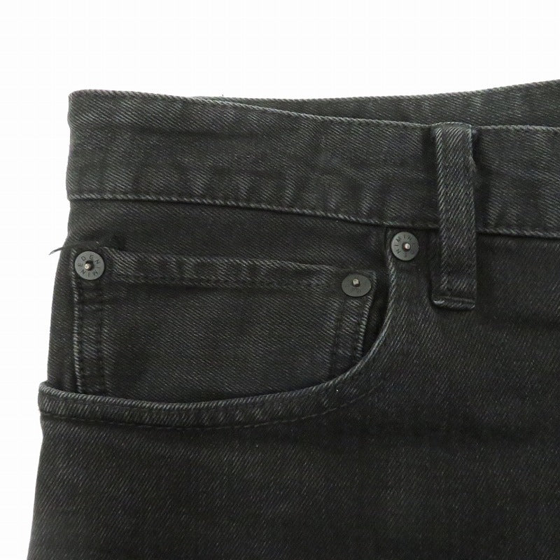 MINEDENIM | マインデニム S.Slim Flare STR 5pocket OWS デニムパンツ FPKH112BL-99-332-2 ブラック【瀬戸大橋店】