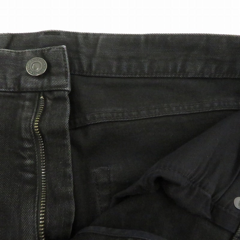 MINEDENIM | マインデニム S.Slim Flare STR 5pocket OWS デニムパンツ FPKH112BL-99-332-2 ブラック【瀬戸大橋店】