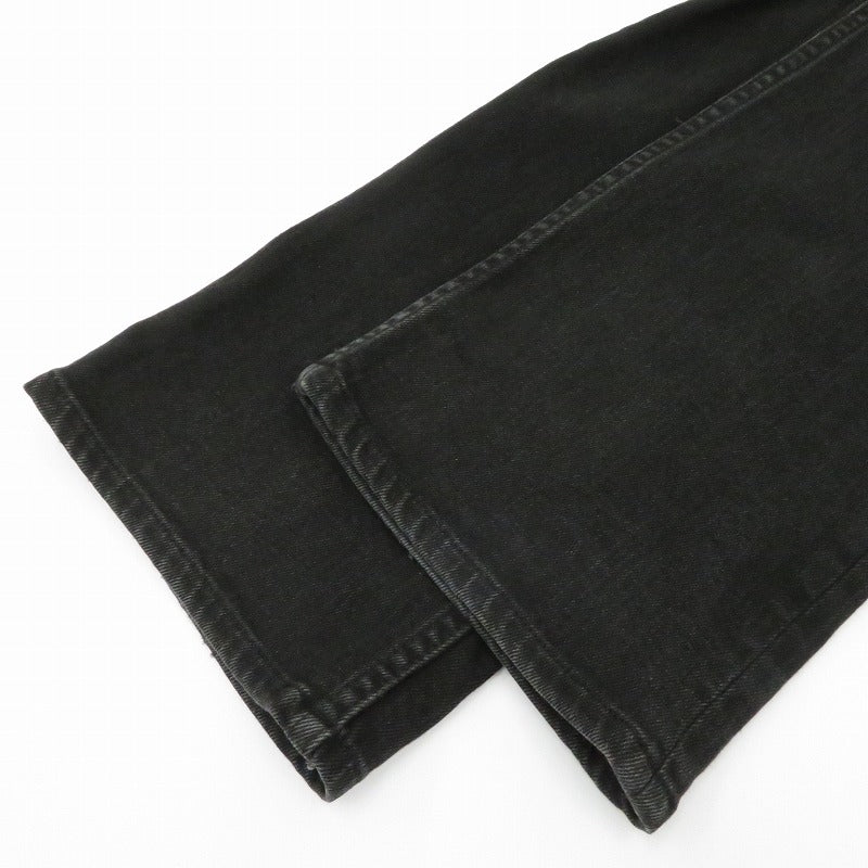 MINEDENIM | マインデニム S.Slim Flare STR 5pocket OWS デニムパンツ FPKH112BL-99-332-2 ブラック【瀬戸大橋店】