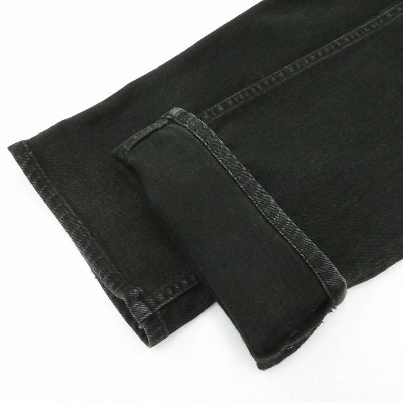 MINEDENIM | マインデニム S.Slim Flare STR 5pocket OWS デニムパンツ FPKH112BL-99-332-2 ブラック【瀬戸大橋店】