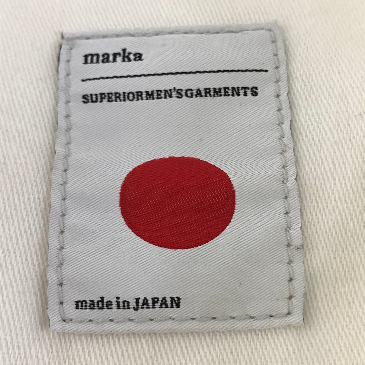 marka | マーカ ワッペン付き 長袖シャツ M15B-03SH01C ホワイト サイズ：2【倉吉店】