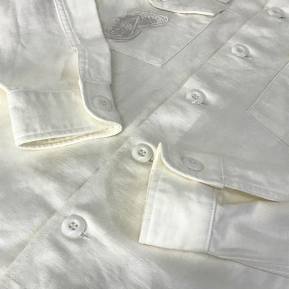 marka | マーカ ワッペン付き 長袖シャツ M15B-03SH01C ホワイト サイズ：2【倉吉店】