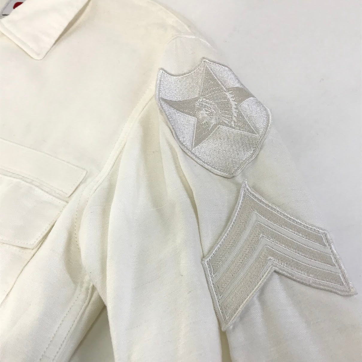 marka | マーカ ワッペン付き 長袖シャツ M15B-03SH01C ホワイト サイズ：2【倉吉店】