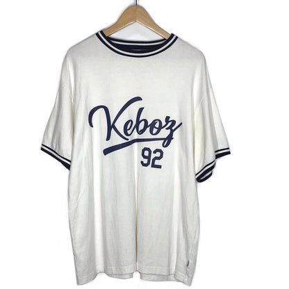 KEBOZ | ケボズ リンガーTシャツ 半袖Ｔシャツ ホワイト サイズ：L【倉吉店】