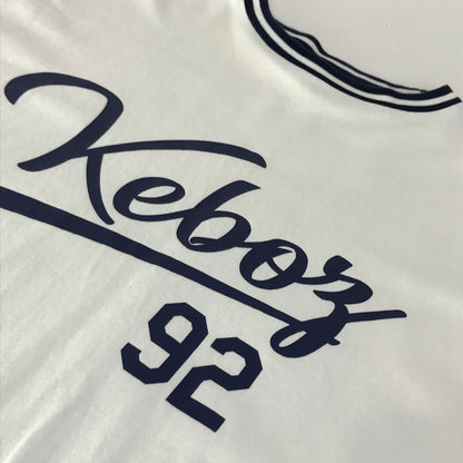 KEBOZ | ケボズ リンガーTシャツ 半袖Ｔシャツ ホワイト サイズ：L【倉吉店】
