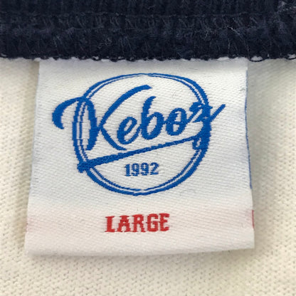 KEBOZ | ケボズ リンガーTシャツ 半袖Ｔシャツ ホワイト サイズ：L【倉吉店】
