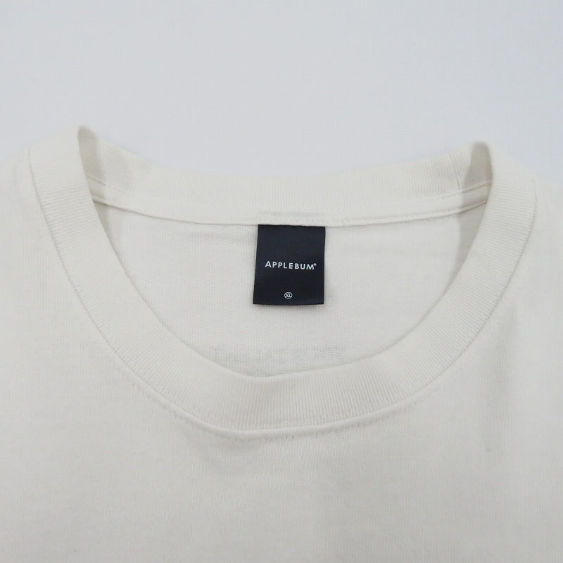 APPLE BUM | アップルバム Tsuyosi yamanaka 半袖Ｔシャツ ホワイト サイズ：XL【瀬戸大橋店】