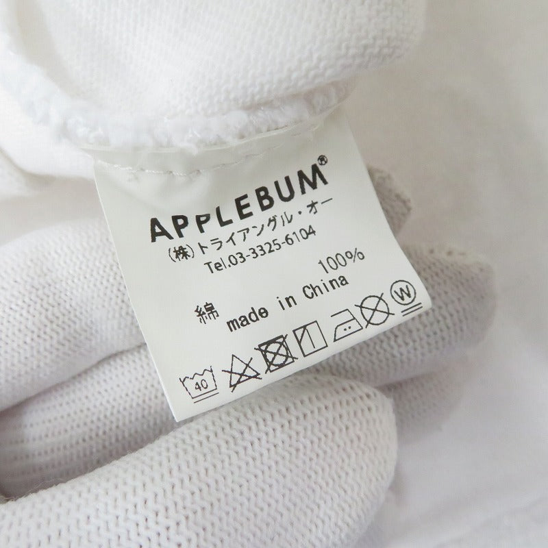 APPLE BUM | アップルバム Tsuyosi yamanaka 半袖Ｔシャツ ホワイト サイズ：XL【瀬戸大橋店】