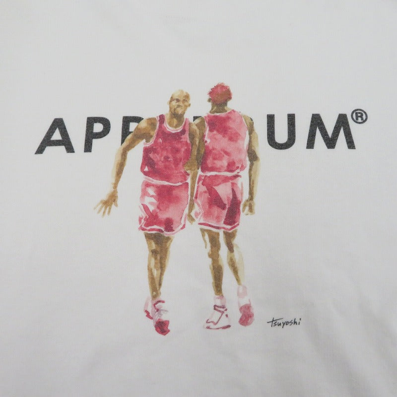 APPLE BUM | アップルバム Tsuyosi yamanaka 半袖Ｔシャツ ホワイト サイズ：XL【瀬戸大橋店】