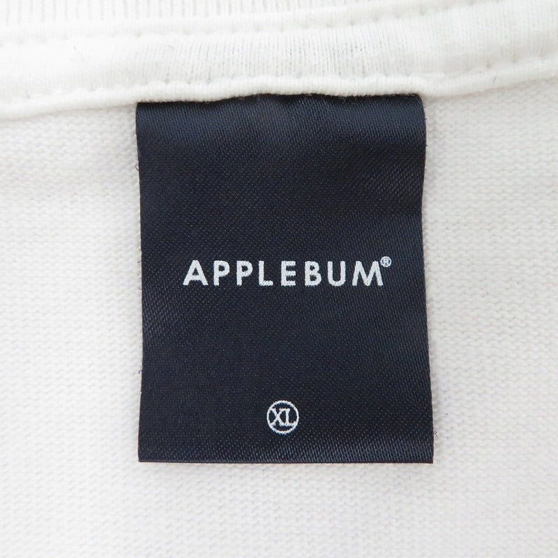 APPLE BUM | アップルバム Tsuyosi yamanaka 半袖Ｔシャツ ホワイト サイズ：XL【瀬戸大橋店】
