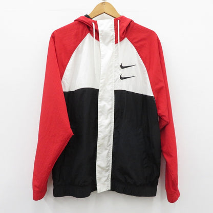 NIKE | ナイキ SWOOSH WOVEN JACKET ナイロンジャケット DD1089-657 レッド サイズ：M【瀬戸大橋店】