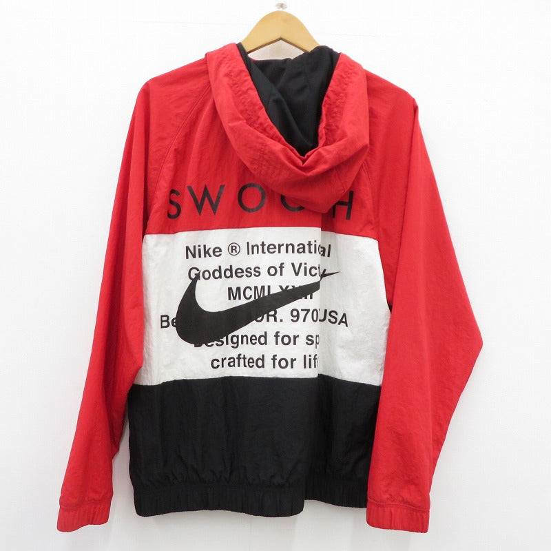 NIKE | ナイキ SWOOSH WOVEN JACKET ナイロンジャケット DD1089-657 レッド サイズ：M【瀬戸大橋店】