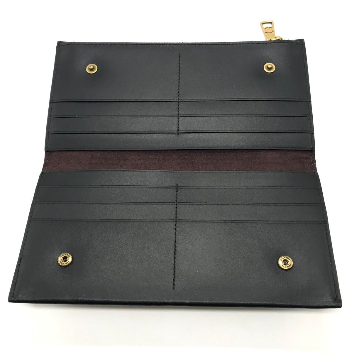 COACH | コーチ Double Snap Wallet 二つ折り長財布 長財布 78384 ブラック【倉吉店】