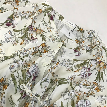LADYMADE｜レディメイド 花柄シャツワンピース ワンピース 002692250100-1 ホワイト【倉吉店】