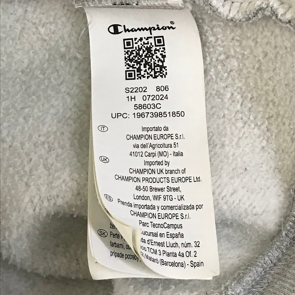 Champion | チャンピオン LIFE SUPER FLEECE HOODIE プルオーバーパーカー パーカー S2202 グレー サイズ：XL【倉吉店】