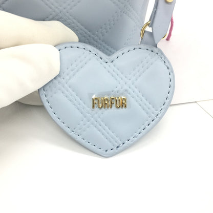 furfur | ファーファー キルティングバニティバッグ ショルダーバッグ RWGB259569 ブルー【倉吉店】