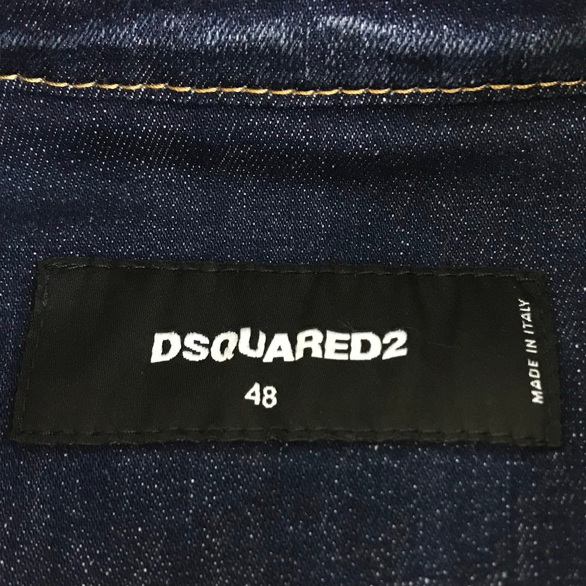 DSQUARED2 | ディースクエアード DARK GRAFFITI WASH DENIM JACKET デニムジャケット デニム S74AM1249 S30685 インディゴ サイズ：48【倉吉店】