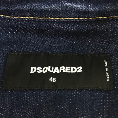 DSQUARED2 | ディースクエアード DARK GRAFFITI WASH DENIM JACKET デニムジャケット デニム S74AM1249 S30685 インディゴ サイズ：48【倉吉店】