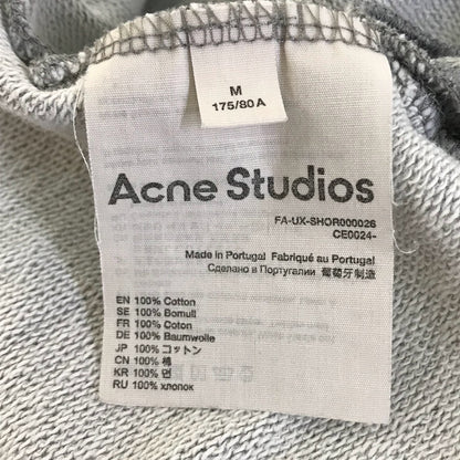 ACNE STUDIOS | アクネストゥディオズ Fleece Sweat Shorts スウェットハーフパンツ ショートパンツ FA-UX-SHOR000026 グレー サイズ：M【倉吉店】
