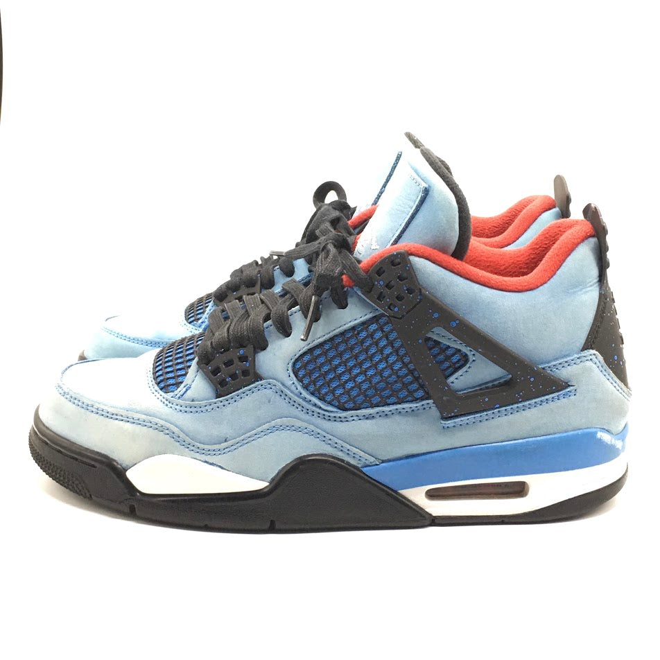 NIKE | ナイキ TRAVIS SCOTT(トラビス・スコット/カクタスジャック) AIR JORDAN 4 RETRO スニーカー 308497-406 ユニバーシティブルー/ブラック 26.5cm【倉吉店】