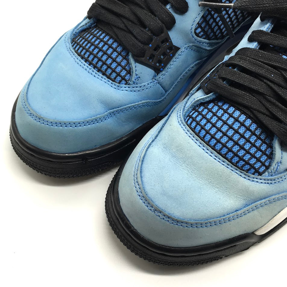 NIKE | ナイキ TRAVIS SCOTT(トラビス・スコット/カクタスジャック) AIR JORDAN 4 RETRO スニーカー 308497-406 ユニバーシティブルー/ブラック 26.5cm【倉吉店】