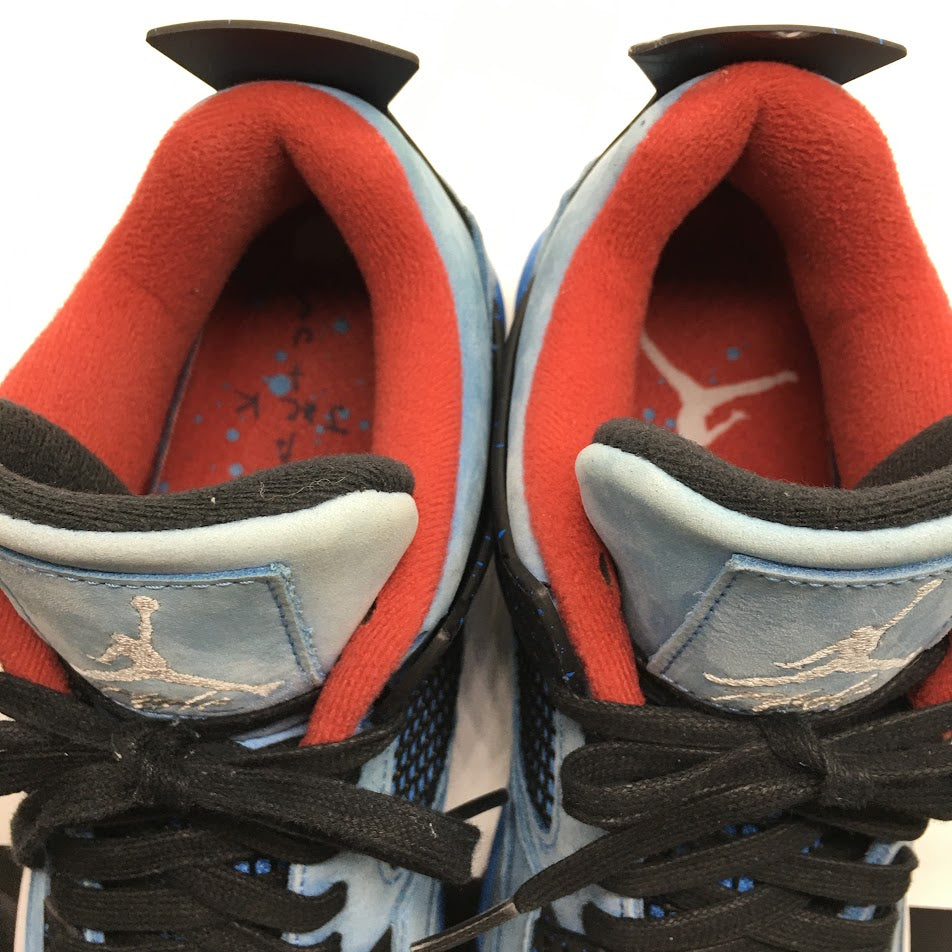NIKE | ナイキ TRAVIS SCOTT(トラビス・スコット/カクタスジャック) AIR JORDAN 4 RETRO スニーカー 308497-406 ユニバーシティブルー/ブラック 26.5cm【倉吉店】