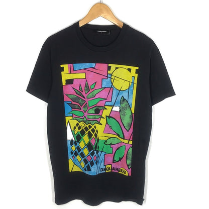 DSQUARED2 | ディースクエアード Multicolor T-Shirts 半袖Ｔシャツ S71GD0622 S22844 ブラック サイズ：L【倉吉店】