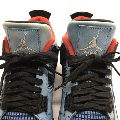NIKE | ナイキ TRAVIS SCOTT(トラビス・スコット/カクタスジャック) AIR JORDAN 4 RETRO スニーカー 308497-406 ユニバーシティブルー/ブラック 26.5cm【倉吉店】