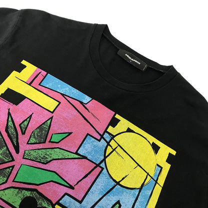 DSQUARED2 | ディースクエアード Multicolor T-Shirts 半袖Ｔシャツ S71GD0622 S22844 ブラック サイズ：L【倉吉店】
