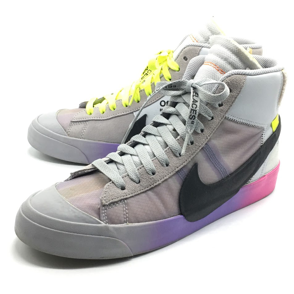NIKE | ナイキ セリーナ・ウィリアムズ × オフホワイト × ナイキ ブレーザーミッド BLAZER MID QUEEN スニーカー AA3832-002 グレー 26cm【倉吉店】