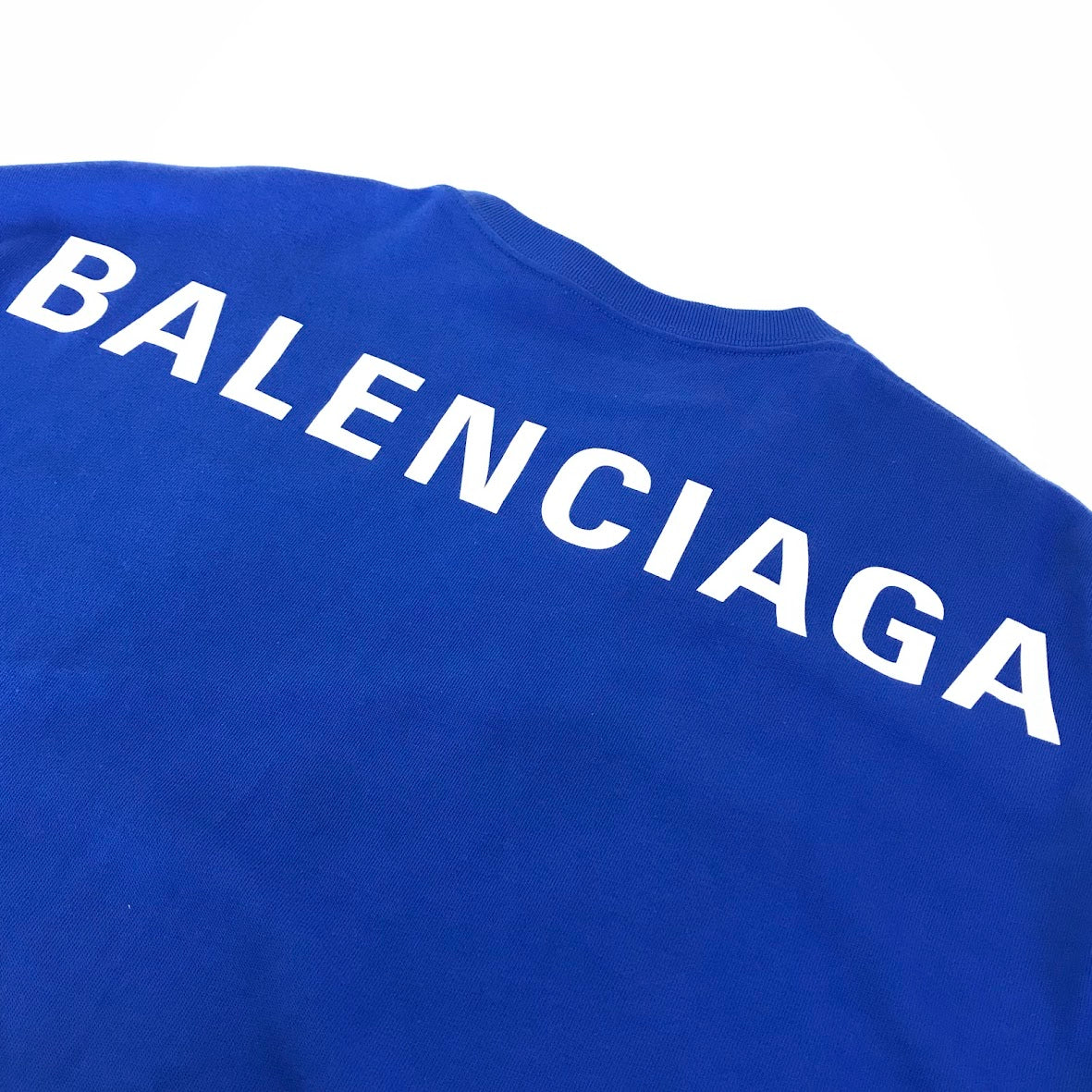 BALENCIAGA | バレンシアガ BACK LOGO TEE 半袖Ｔシャツ 570805 THV80 ブルー サイズ：M【倉吉店】