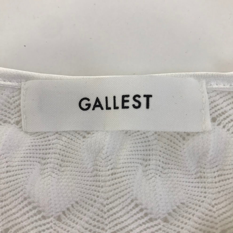 GALLEST｜ギャレスト ラッセルレースブラウス×パンツ セットアップ ホワイト サイズ：38【倉吉店】