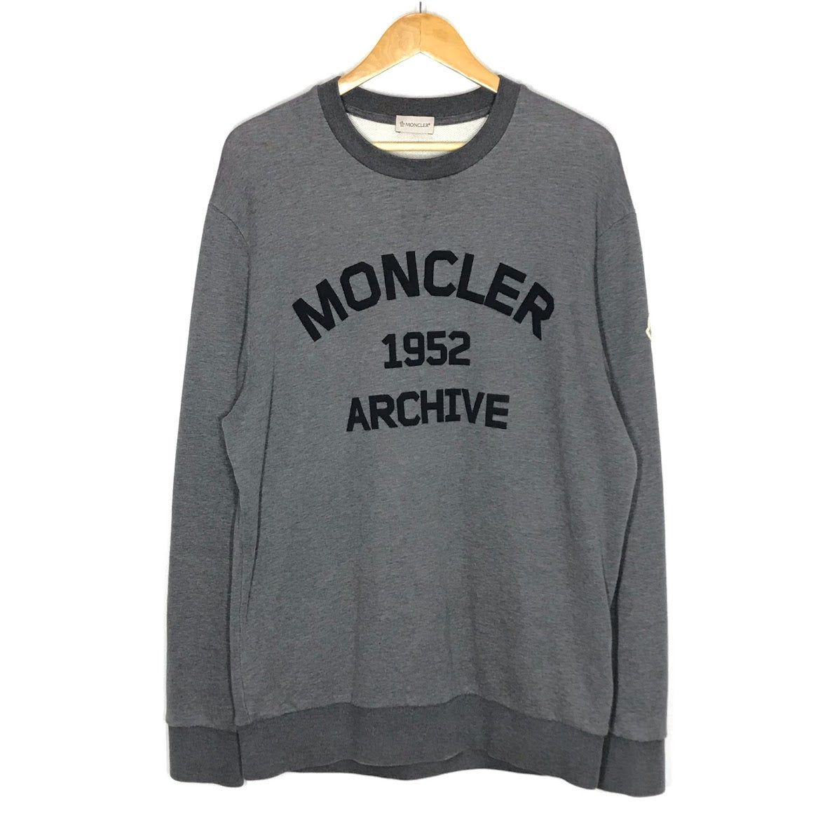 MONCLER | モンクレール FELPA GIROCOLLO スウェット J20918G00026 89A8F グレー サイズ：L【倉吉店】