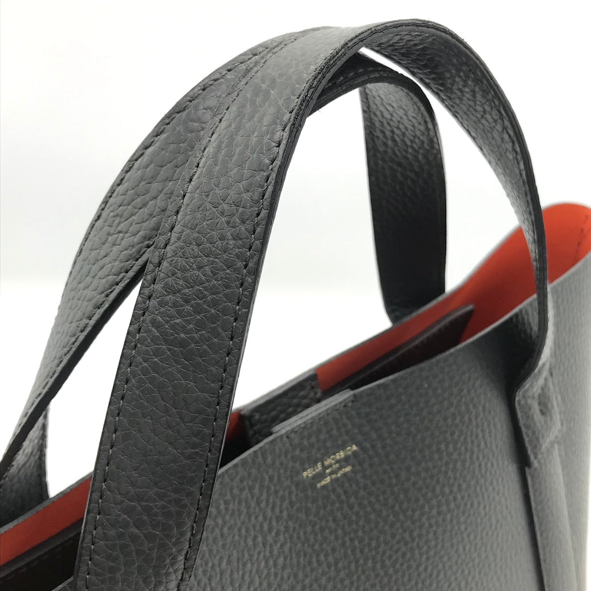 PELLE MORBIDA | ペッレモルビダ 牛革 ミニトートバッグ トートバッグ TE015 グレー【倉吉店】