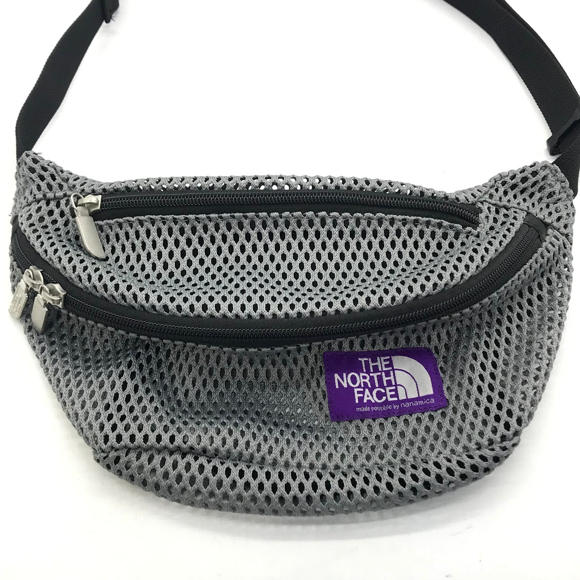THE NORTH FACE PURPLE LABEL | ザノースフェイスパープルレーベル MESH WAIST BAG メッシュ ウエストバッグ NN7210N グレー【倉吉店】