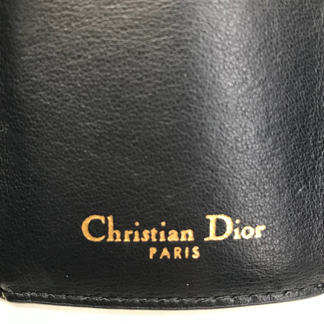 Dior | ディオール 30 Montaigne コンパクトウォレット オブリークジャガード 三つ折り財布 ネイビー【倉吉店】