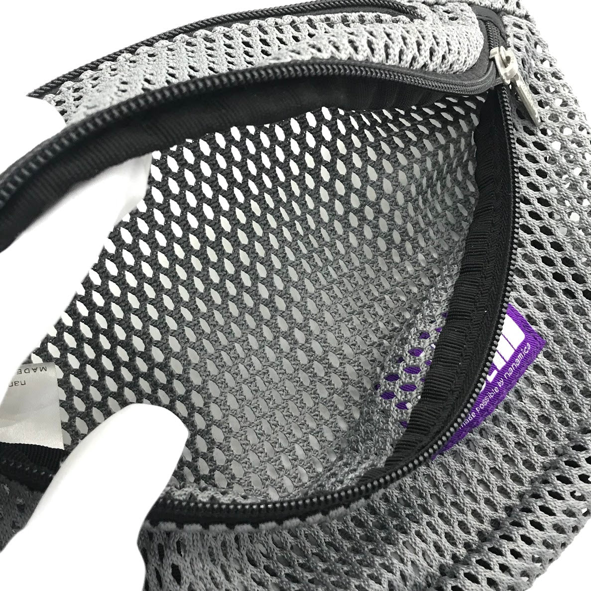 THE NORTH FACE PURPLE LABEL | ザノースフェイスパープルレーベル MESH WAIST BAG メッシュ ウエストバッグ NN7210N グレー【倉吉店】