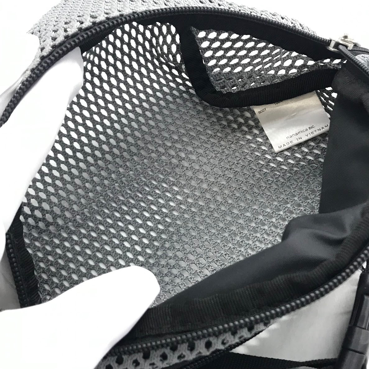 THE NORTH FACE PURPLE LABEL | ザノースフェイスパープルレーベル MESH WAIST BAG メッシュ ウエストバッグ NN7210N グレー【倉吉店】